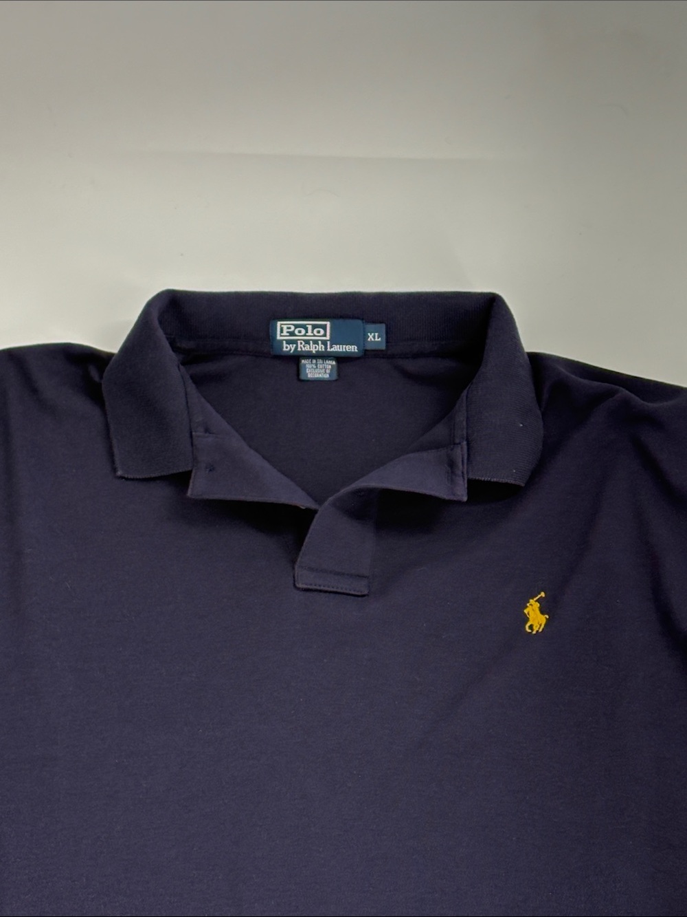 Polo by Ralph Lauren XL Navy long sleeve polo - Picture 2 of 6